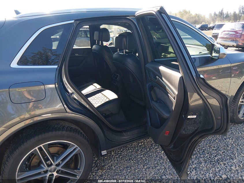 2018 Audi Sq5 VIN WA1A4AFY4J2009408 IAAI salvage auction — FRONT END, Salvage Title, sold $9,350 on 2026-08-12 (photo 8)