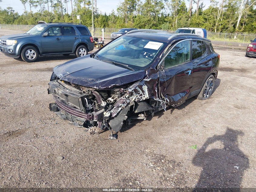 2021 Buick Encore gx VIN KL4MMDSLXMB141022 IAAI salvage auction — FRONT & REAR, Salvage (Texas), sold $1,000 on 2026-07-28 (photo 2)