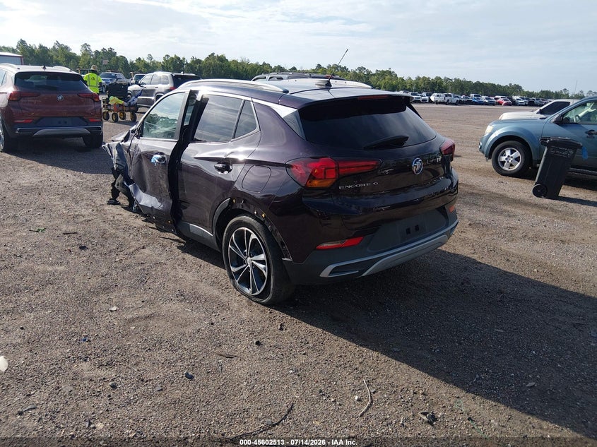 2021 Buick Encore gx VIN KL4MMDSLXMB141022 IAAI salvage auction — FRONT & REAR, Salvage (Texas), sold $1,000 on 2026-07-28 (photo 3)