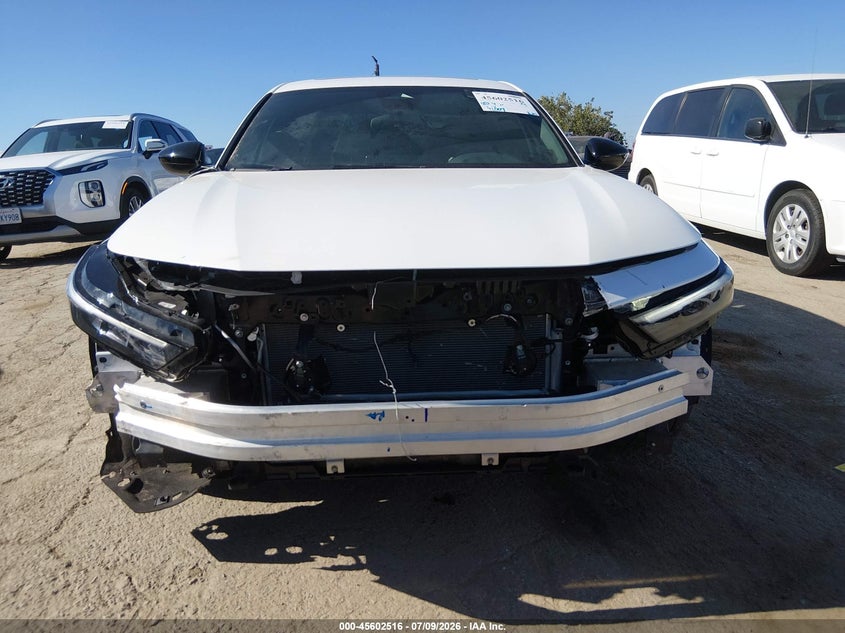 2025 Honda Accord VIN 1HGCY2F52SA045962 IAAI salvage auction — FRONT END, Salvage Title, sold $11,500 on 2026-07-29 (photo 6)