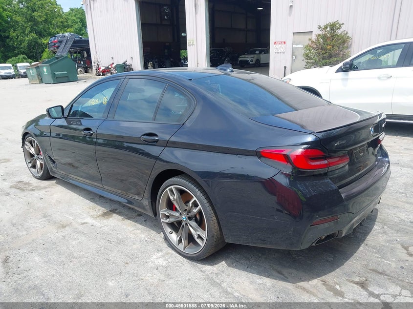 2022 BMW M550i xdrive VIN WBA13BK0XNCH90465 IAAI salvage auction — RIGHT FRONT, Original (West Virginia), sold $5,100 on 2026-07-15 (photo 3)
