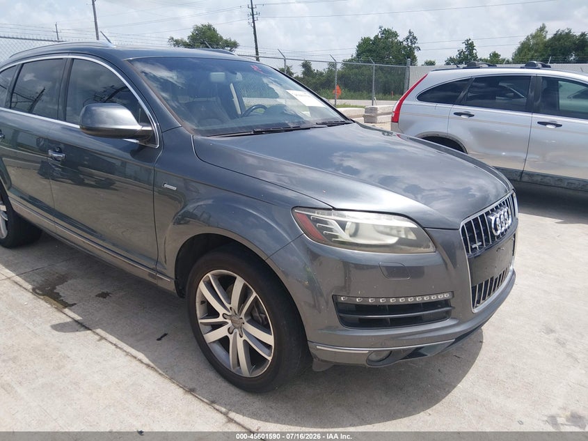 2014 Audi Q7 VIN WA1LGAFE6ED002525 IAAI salvage auction — REAR END, Original (Texas), sold $1,900 on 2026-07-31 (photo 1)