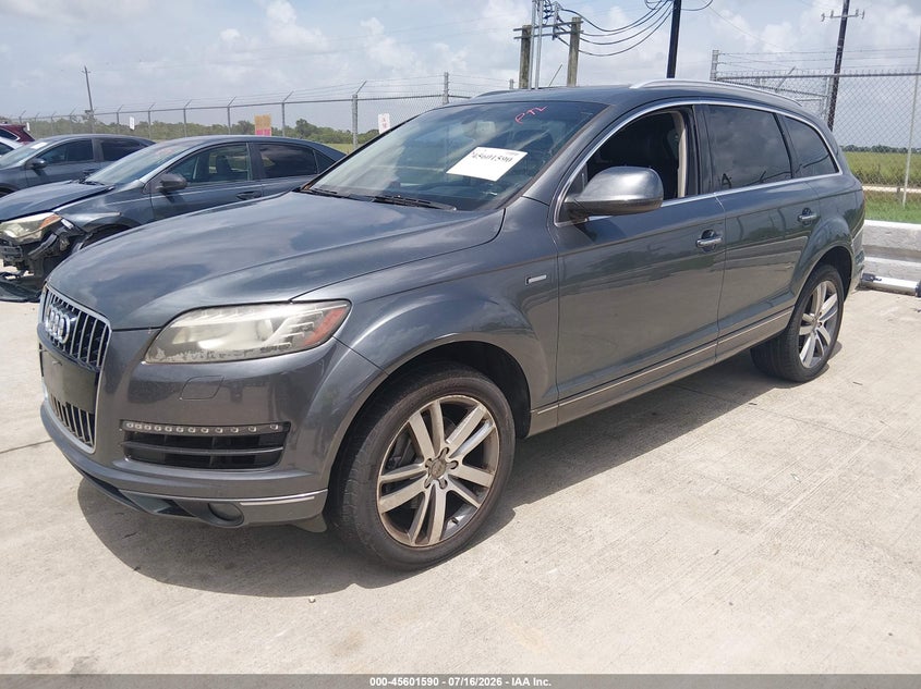 2014 Audi Q7 VIN WA1LGAFE6ED002525 IAAI salvage auction — REAR END, Original (Texas), sold $1,900 on 2026-07-31 (photo 2)