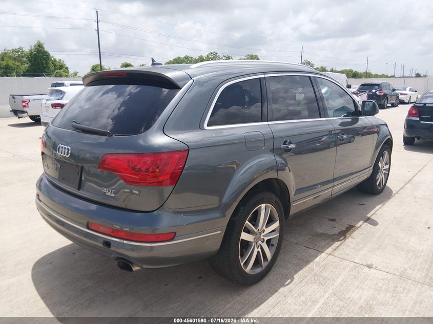 2014 Audi Q7 VIN WA1LGAFE6ED002525 IAAI salvage auction — REAR END, Original (Texas), sold $1,900 on 2026-07-31 (photo 4)