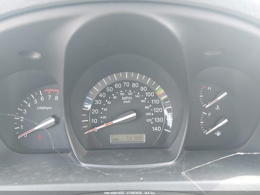 2009 Kia Spectra VIN KNAFE221195630474 IAAI salvage auction — NORMAL WEAR, Clear (Indiana), sold $300 on 2026-07-31 (photo 7)