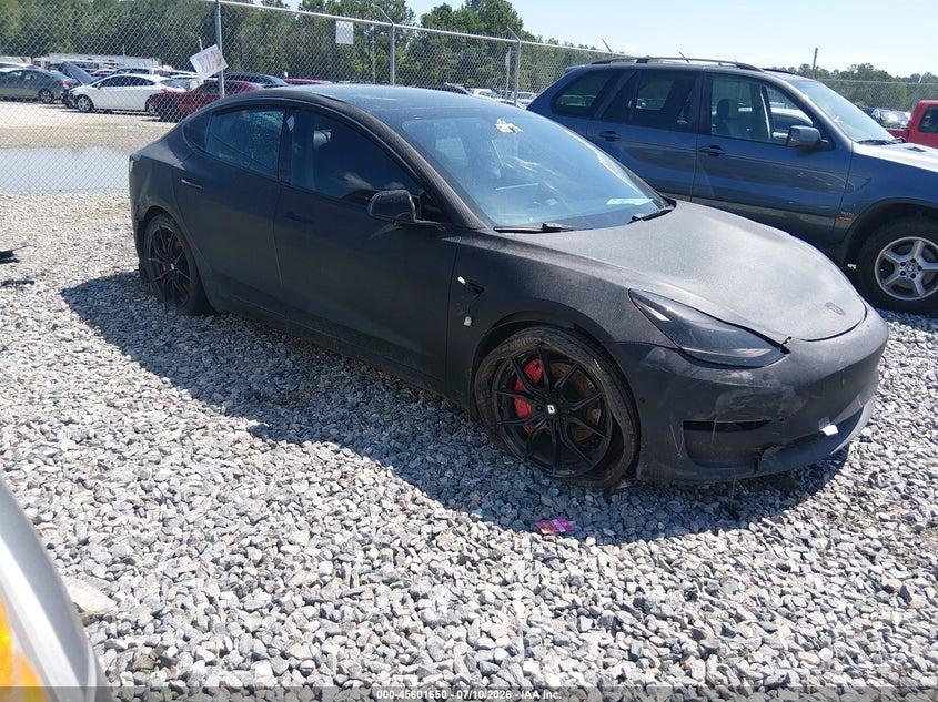 2022 Tesla Model 3 VIN 5YJ3E1EB7NF191004 IAAI salvage auction — NORMAL WEAR, Clear (Georgia), sold $2,600 on 2026-07-24 (photo 1)
