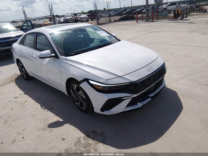 2025 Hyundai Elantra VIN KMHLS4DGXSU911627 IAAI salvage auction — FRONT END, Salvage Title, sold $9,100 on 2026-07-18 (photo 1)