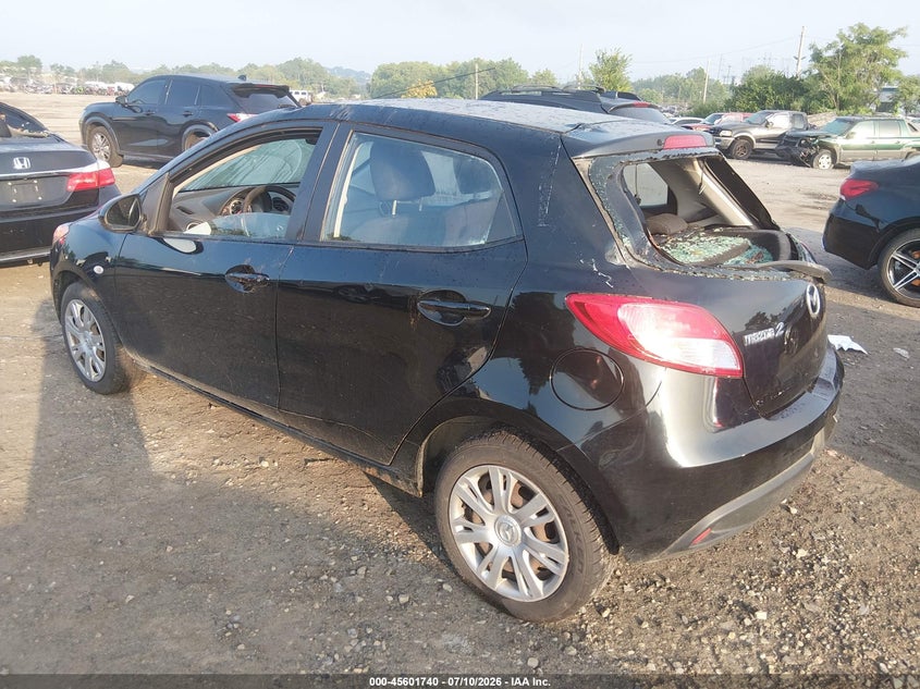 2012 Mazda 2 VIN JM1DE1KZ1C0150188 IAAI salvage auction — ROOF, Salvage (Pennsylvania), sold $475 on 2026-07-24 (photo 3)