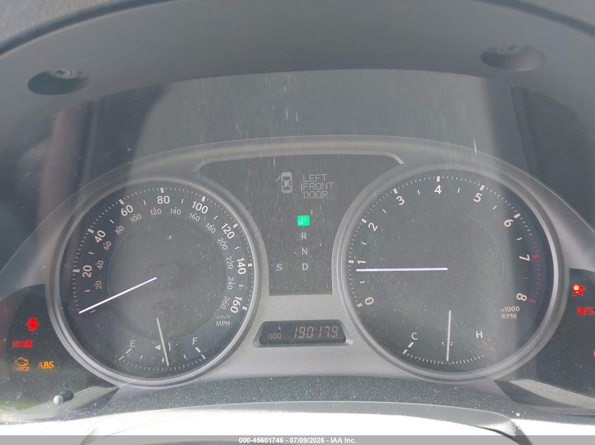 2006 Lexus Is 250 VIN JTHCK262665002793 IAAI salvage auction — NORMAL WEAR, Clear (Tennessee), sold $550 on 2026-07-16 (photo 7)