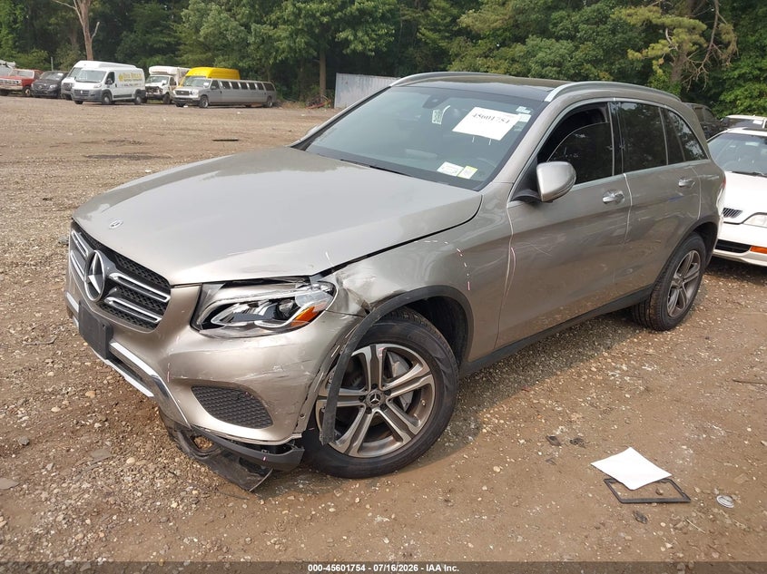 2019 Mercedes-benz Glc VIN WDC0G4KB3KF659993 IAAI salvage auction — FRONT END, Mv-907A (New York), sold $8,600 on 2026-07-28 (photo 2)