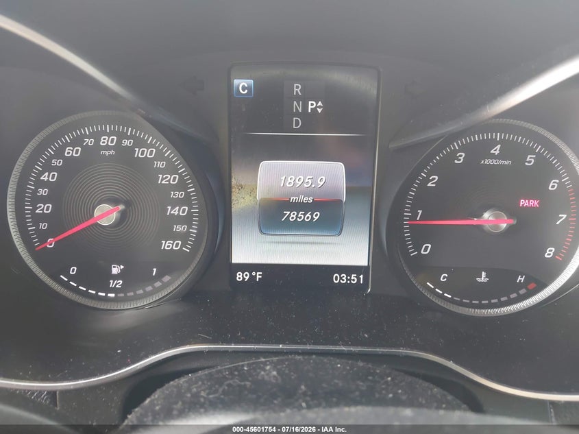 2019 Mercedes-benz Glc VIN WDC0G4KB3KF659993 IAAI salvage auction — FRONT END, Mv-907A (New York), sold $8,600 on 2026-07-28 (photo 7)