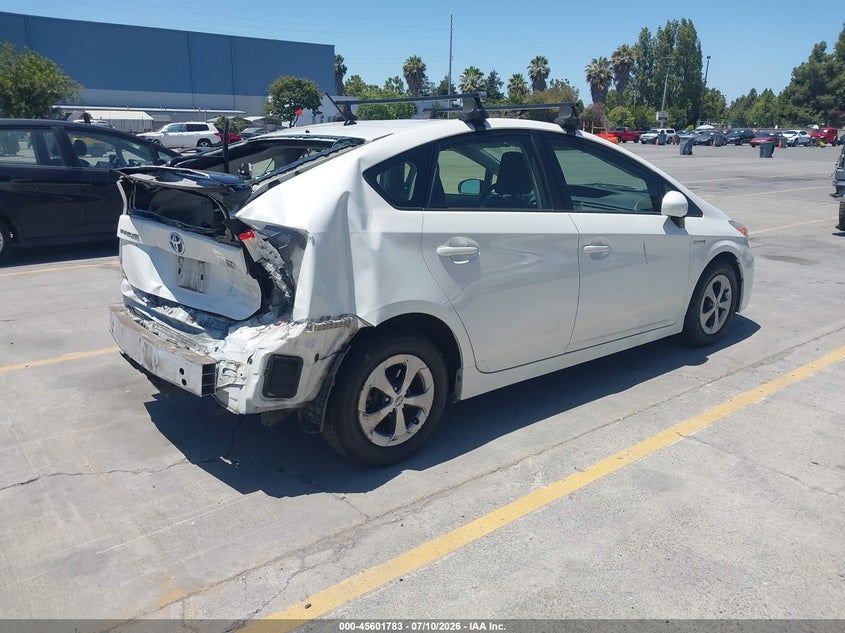 2015 Toyota Prius VIN JTDKN3DU0F0414056 IAAI salvage auction — REAR END, Salvage Title, sold $1,300 on 2026-07-29 (photo 4)