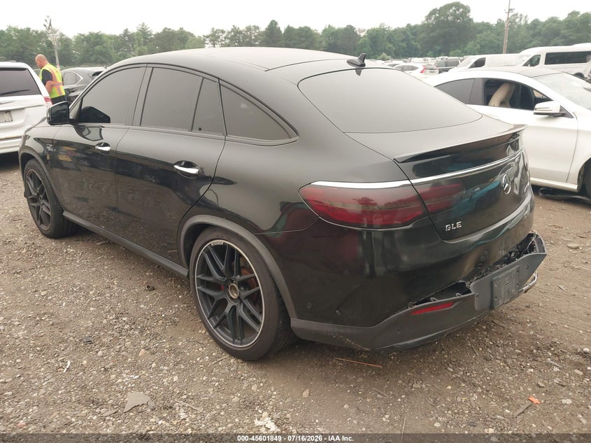 2016 Mercedes-benz Amg gle coupe VIN 4JGED6EB0GA012558 IAAI salvage auction — REAR END, Wait Title, sold $15,925 on 2026-09-01 (photo 3)