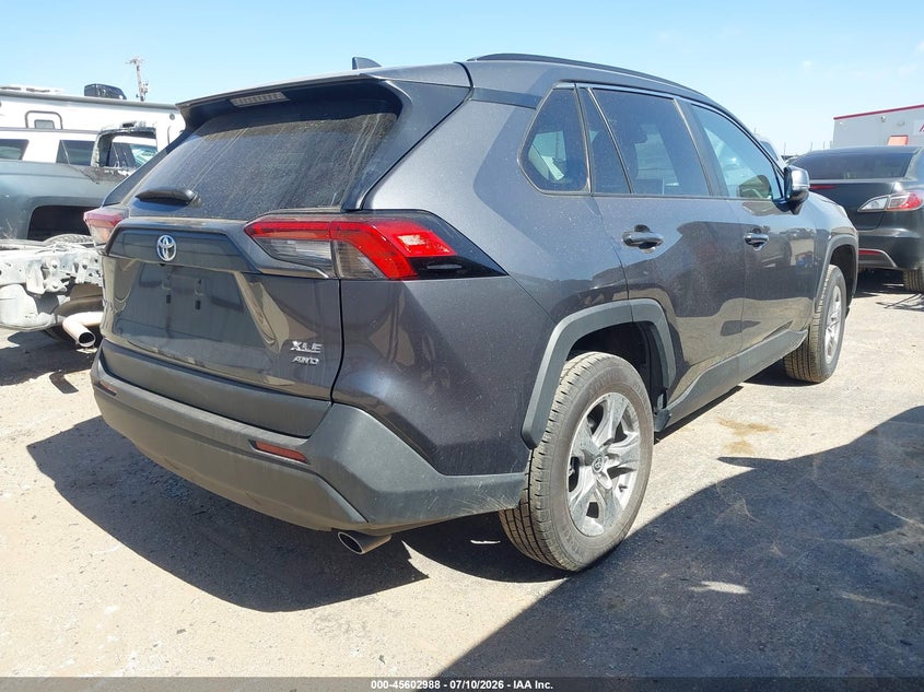2025 Toyota Rav 4 VIN 2T3P1RFV2SW553783 IAAI salvage auction — HAIL, Salvage Title, sold $22,100 on 2026-07-31 (photo 4)