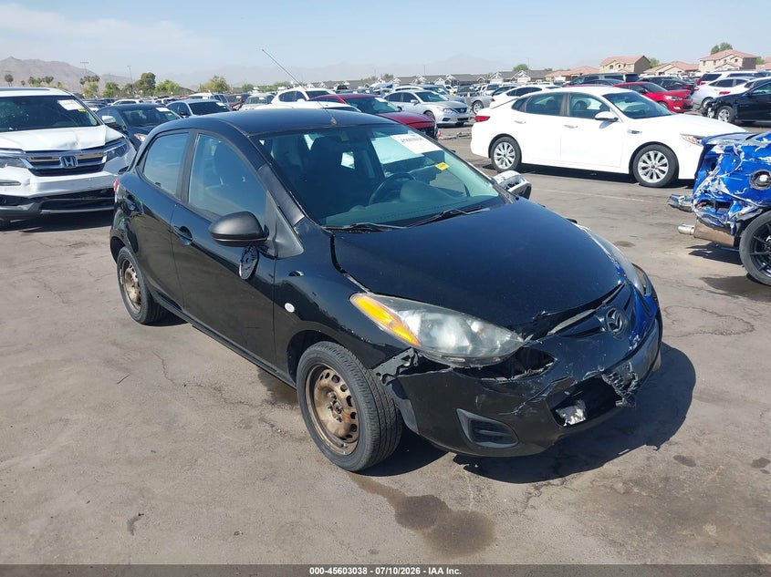 2012 Mazda 2 VIN JM1DE1KZ2C0145159 IAAI salvage auction — FRONT END, Salvage (Arizona), sold $25 on 2026-07-28 (photo 1)