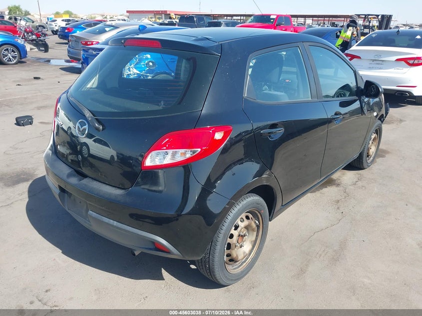 2012 Mazda 2 VIN JM1DE1KZ2C0145159 IAAI salvage auction — FRONT END, Salvage (Arizona), sold $25 on 2026-07-28 (photo 4)