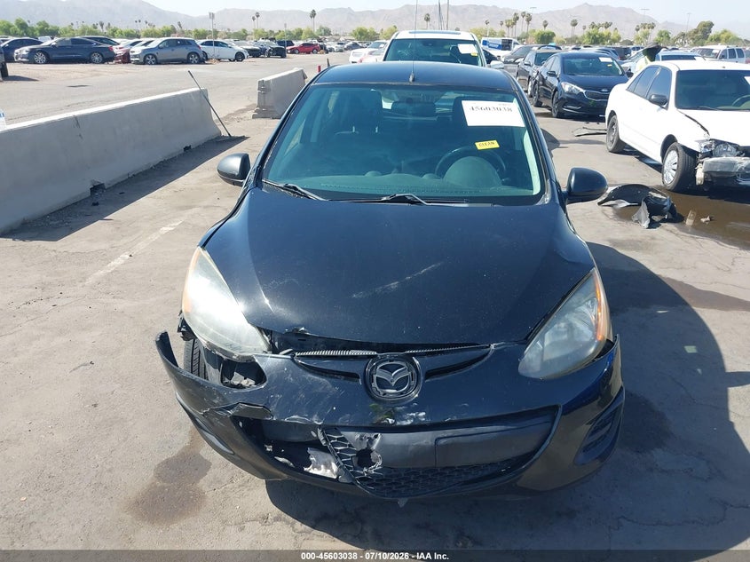 2012 Mazda 2 VIN JM1DE1KZ2C0145159 IAAI salvage auction — FRONT END, Salvage (Arizona), sold $25 on 2026-07-28 (photo 6)