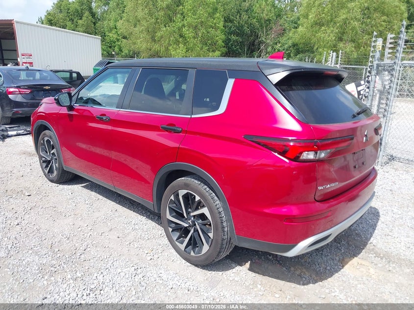2022 Mitsubishi Outlander VIN JA4J3UA87NZ040774 IAAI salvage auction — UNDERCARRIAGE, Salvage Title, sold $7,850 on 2026-08-21 (photo 3)