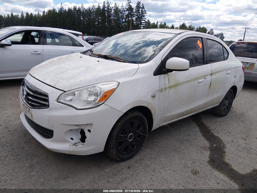 2018 Mitsubishi Mirage VIN ML32F3FJ3JHF05337 IAAI salvage auction — BIOHAZARD/CHEMICAL, Salvage Title, sold $325 on 2026-07-29 (photo 2)