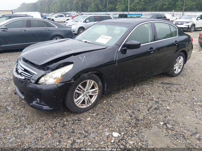 2013 Infiniti G VIN JN1CV6AR1DM766819 IAAI salvage auction — FRONT END, Salvage Title, sold $1,000 on 2026-07-31 (photo 2)