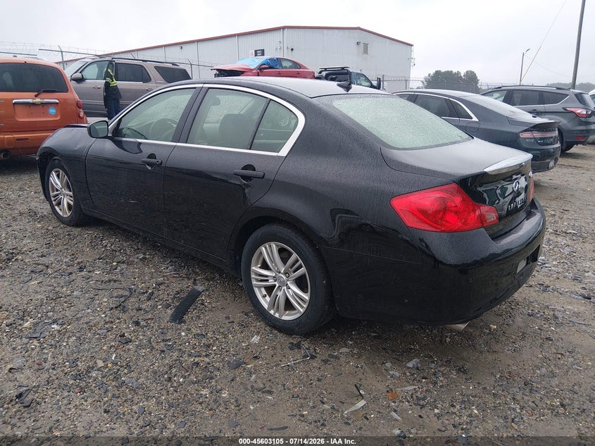 2013 Infiniti G VIN JN1CV6AR1DM766819 IAAI salvage auction — FRONT END, Salvage Title, sold $1,000 on 2026-07-31 (photo 3)