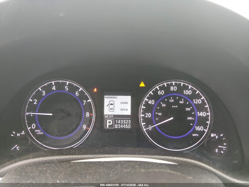 2013 Infiniti G VIN JN1CV6AR1DM766819 IAAI salvage auction — FRONT END, Salvage Title, sold $1,000 on 2026-07-31 (photo 7)