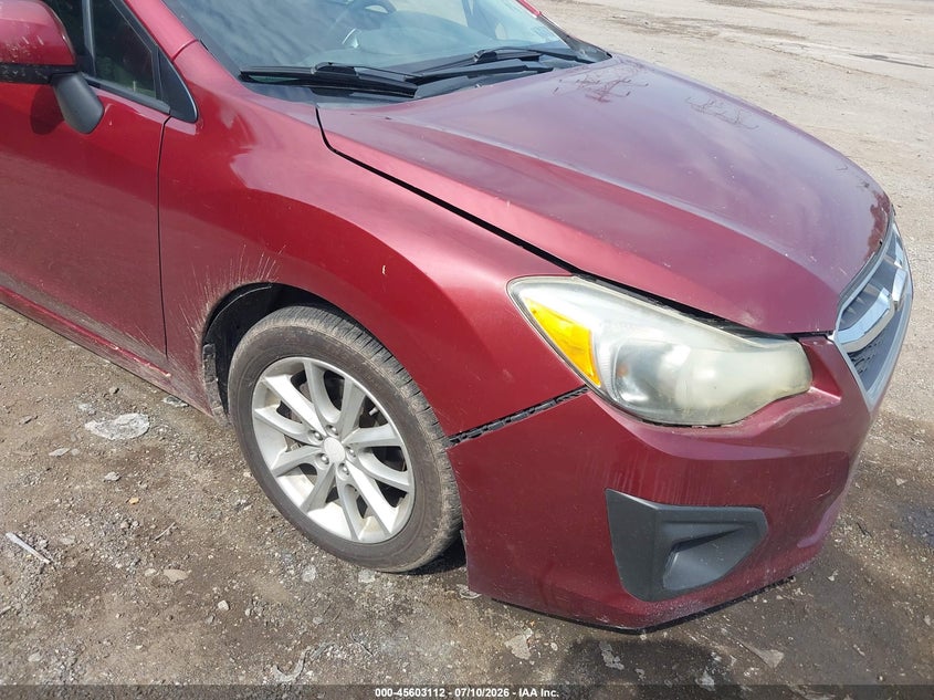 2014 Subaru Impreza VIN JF1GJAC62EH009282 IAAI salvage auction — NORMAL WEAR, Clear (Pennsylvania), sold $475 on 2026-07-24 (photo 6)