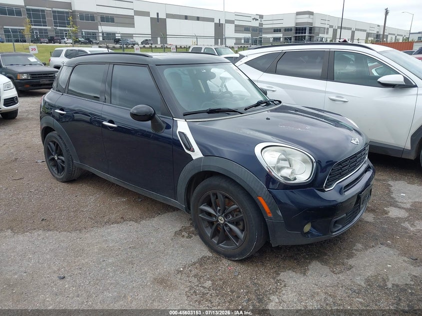 2012 Mini VIN WMWZC3C54CWL84726 IAAI salvage auction — NORMAL WEAR, Original (Texas), sold $500 on 2026-07-28 (photo 1)