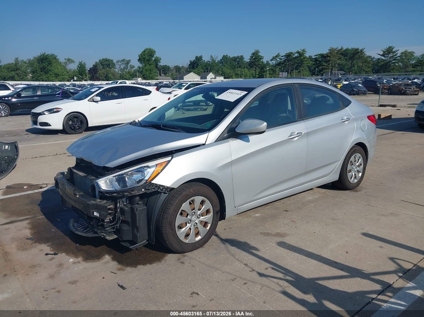 2017 Hyundai Accent VIN KMHCT4AE9HU288476 IAAI salvage auction — FRONT END, Clear (Indiana), sold $800 on 2026-07-31 (photo 2)