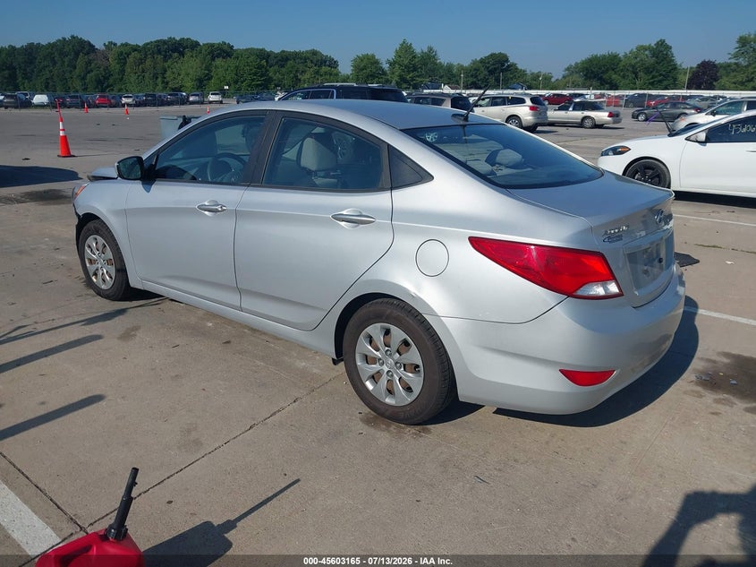 2017 Hyundai Accent VIN KMHCT4AE9HU288476 IAAI salvage auction — FRONT END, Clear (Indiana), sold $800 on 2026-07-31 (photo 3)