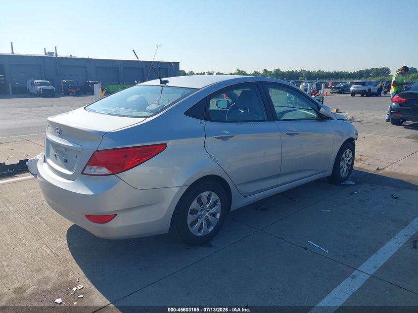 2017 Hyundai Accent VIN KMHCT4AE9HU288476 IAAI salvage auction — FRONT END, Clear (Indiana), sold $800 on 2026-07-31 (photo 4)