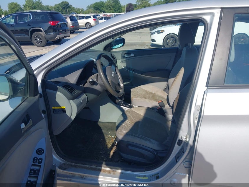 2017 Hyundai Accent VIN KMHCT4AE9HU288476 IAAI salvage auction — FRONT END, Clear (Indiana), sold $800 on 2026-07-31 (photo 5)