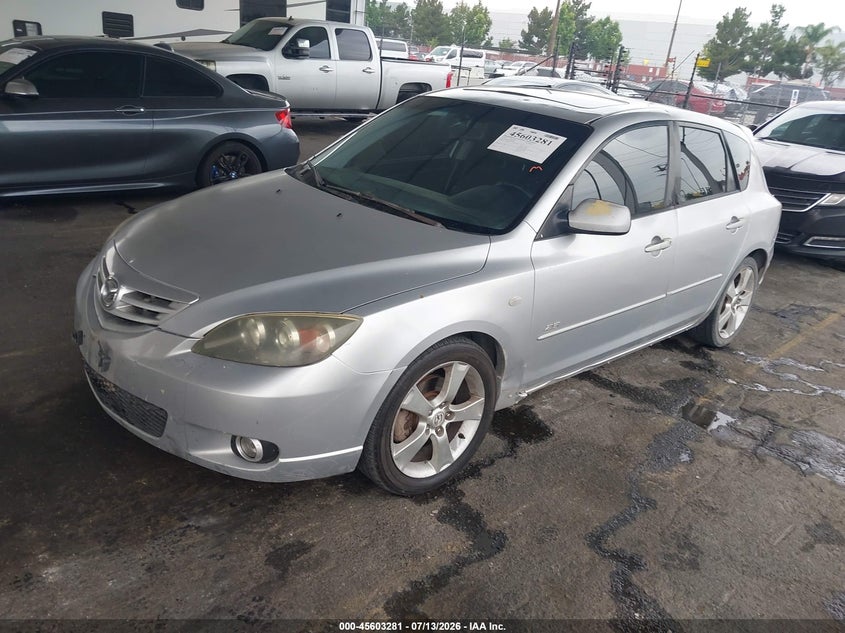 2006 Mazda 3 VIN JM1BK344961465588 IAAI salvage auction — FRONT & REAR, Salvage (California), sold $325 on 2026-07-28 (photo 2)