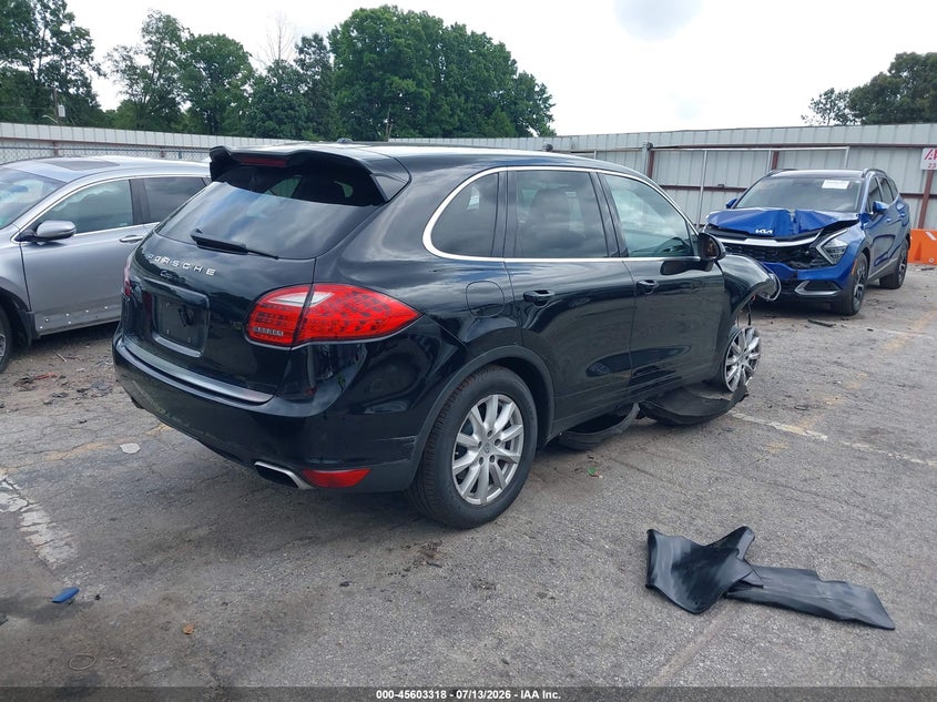 2012 Porsche Cayenne VIN WP1AA2A25CLA09680 IAAI salvage auction — FRONT END, Salvage (Georgia), sold $1,300 on 2026-08-12 (photo 4)