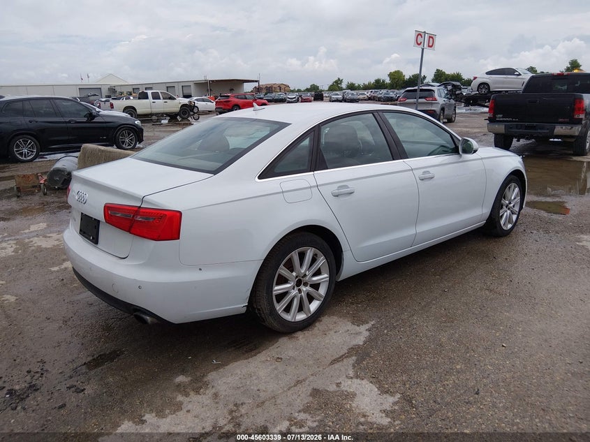 2014 Audi A6 VIN WAUGFAFC8EN009072 IAAI salvage auction — NORMAL WEAR, Original (Texas), sold $1,575 on 2026-07-29 (photo 4)