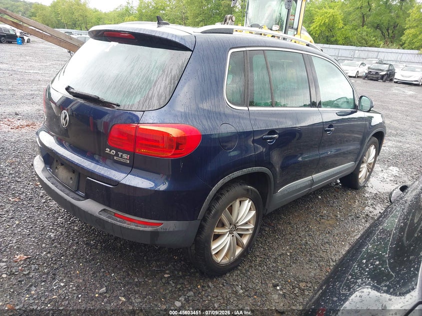 2013 Volkswagen Tiguan VIN WVGBV7AX2DW510007 IAAI salvage auction — NORMAL WEAR, Clear (New Jersey), sold $750 on 2026-07-29 (photo 4)