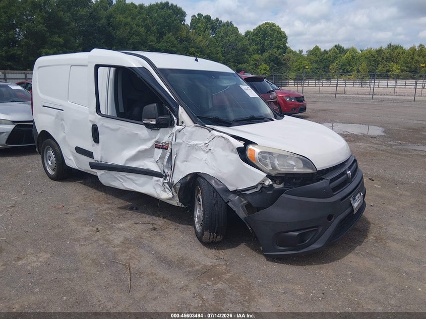 2015 Ram Promaster city VIN ZFBERFAT8F6979346 IAAI salvage auction — SIDE, Clear (Tennessee), sold $800 on 2026-08-15 (photo 1)