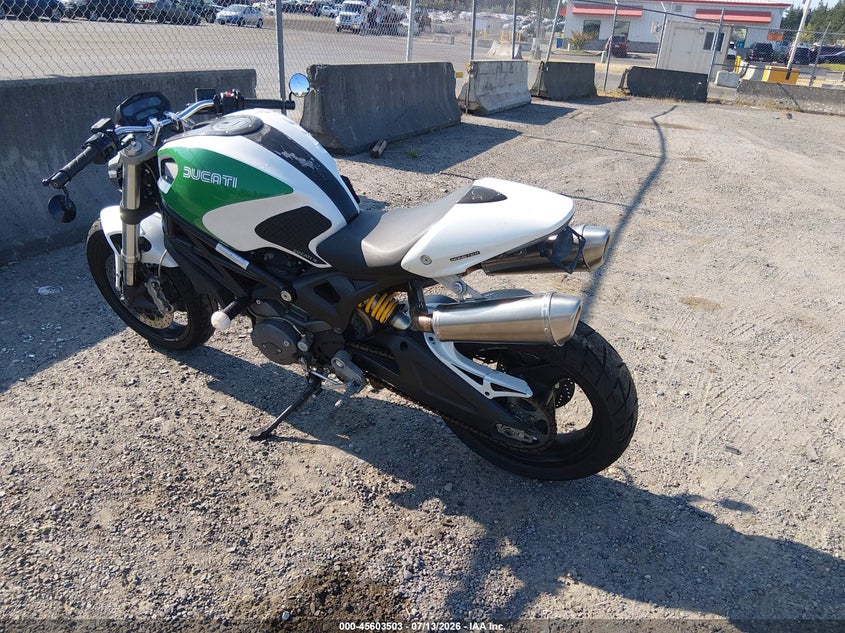 2009 Ducati Monster VIN ZDM1RADN99B016211 IAAI salvage auction — REAR END, Bill Of Sale (Washington), sold $950 on 2026-08-04 (photo 3)
