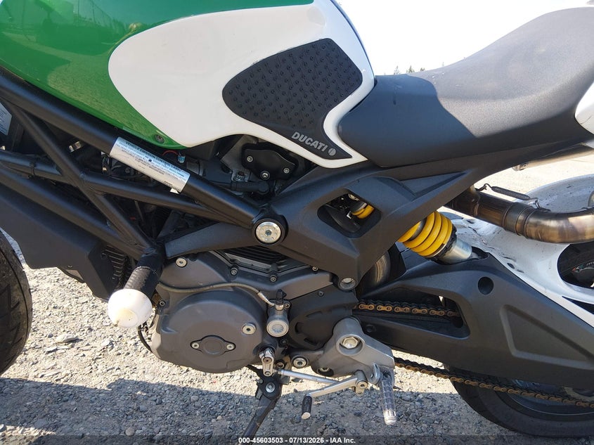 2009 Ducati Monster VIN ZDM1RADN99B016211 IAAI salvage auction — REAR END, Bill Of Sale (Washington), sold $950 on 2026-08-04 (photo 9)