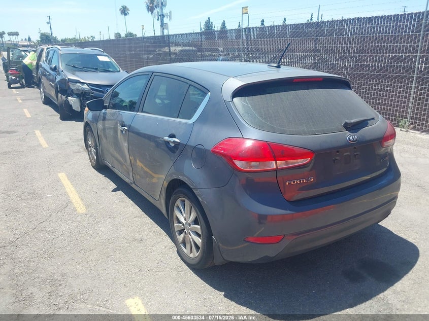 2015 Kia Forte VIN KNAFX5A82F5327452 IAAI salvage auction — LEFT SIDE, Salvage (California), sold $775 on 2026-07-29 (photo 3)