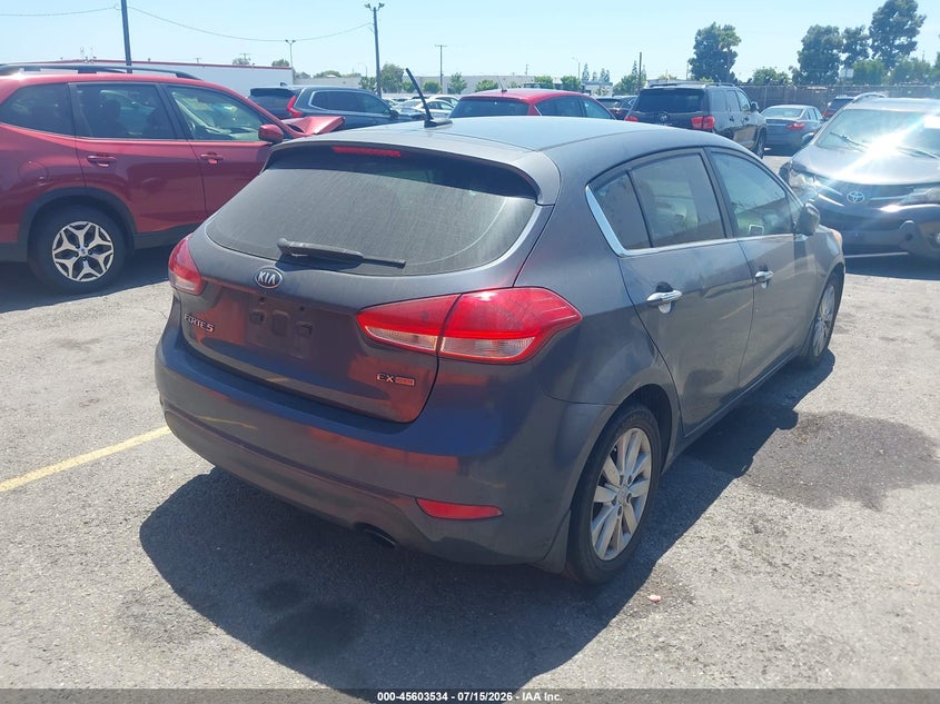 2015 Kia Forte VIN KNAFX5A82F5327452 IAAI salvage auction — LEFT SIDE, Salvage (California), sold $775 on 2026-07-29 (photo 4)