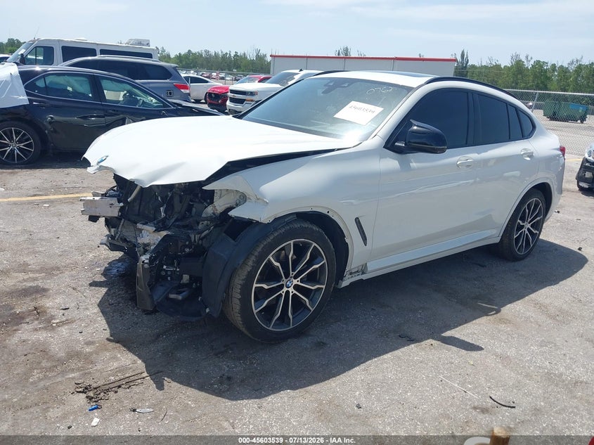 2021 BMW X4 VIN 5UX2V1C00M9E90762 IAAI salvage auction — FRONT END, Clear (Arizona), sold $2,050 on 2026-07-30 (photo 2)