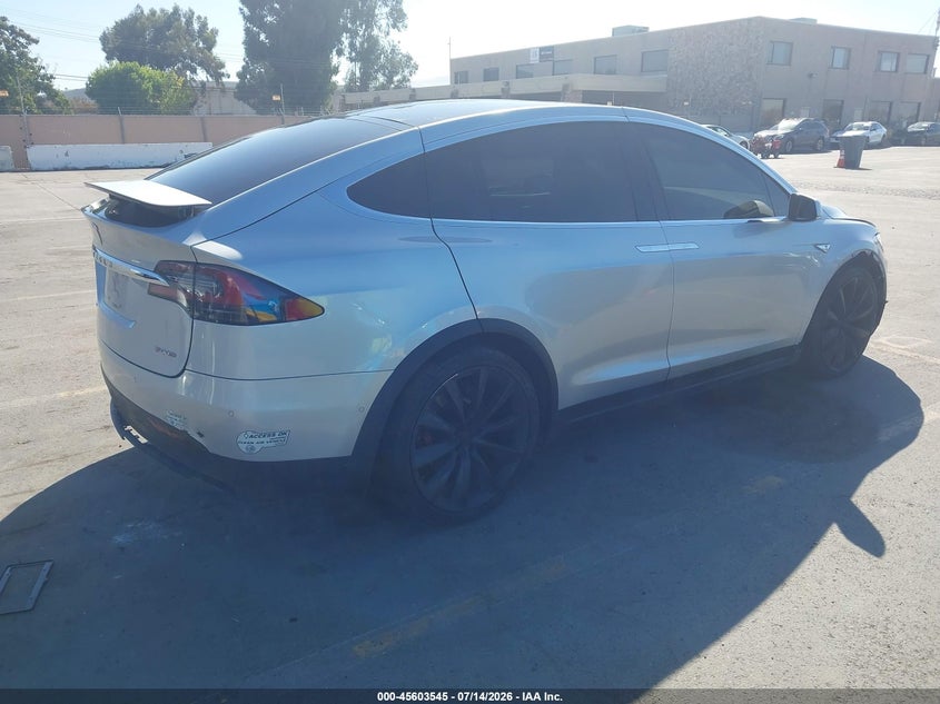 2016 Tesla Model x VIN 5YJXCBE41GF001294 IAAI salvage auction — FRONT END, Salvage (California), sold $7,400 on 2026-08-01 (photo 4)