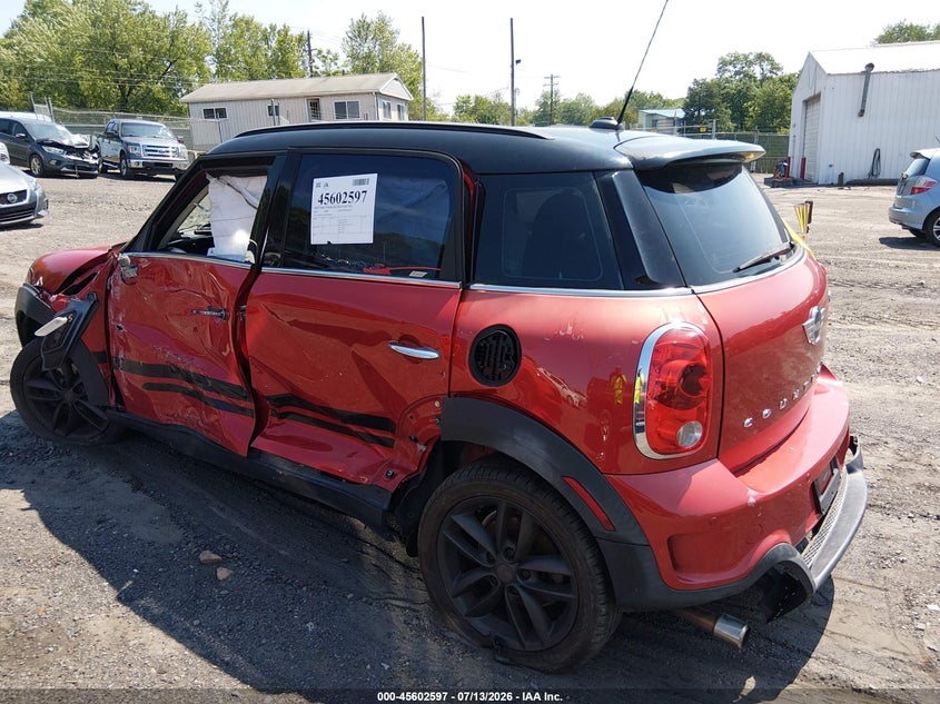 2013 Mini Countryman VIN WMWZC3C59DWP23336 IAAI salvage auction — LEFT SIDE, Salvage Title, sold $25 on 2026-07-28 (photo 3)