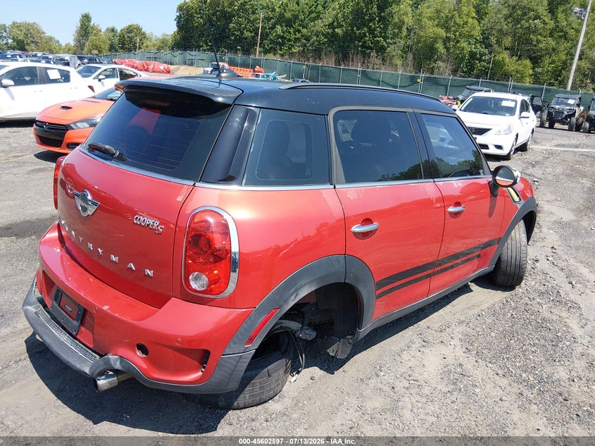 2013 Mini Countryman VIN WMWZC3C59DWP23336 IAAI salvage auction — LEFT SIDE, Salvage Title, sold $25 on 2026-07-28 (photo 4)