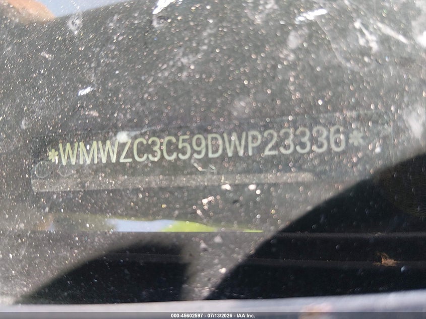 2013 Mini Countryman VIN WMWZC3C59DWP23336 IAAI salvage auction — LEFT SIDE, Salvage Title, sold $25 on 2026-07-28 (photo 9)