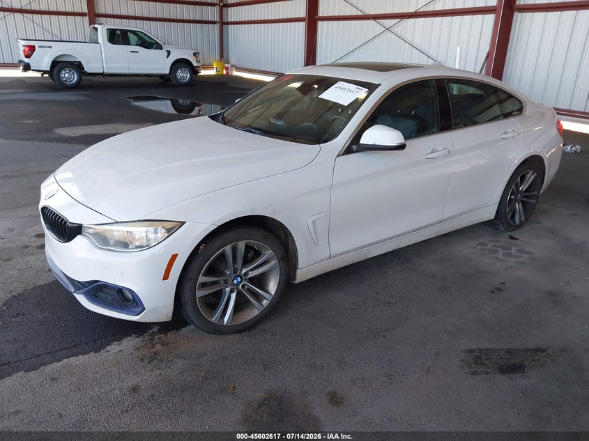 2017 BMW 4er VIN WBA4F7C53HG787140 IAAI salvage auction — NORMAL WEAR, Salvage Title, sold $525 on 2026-07-21 (photo 2)