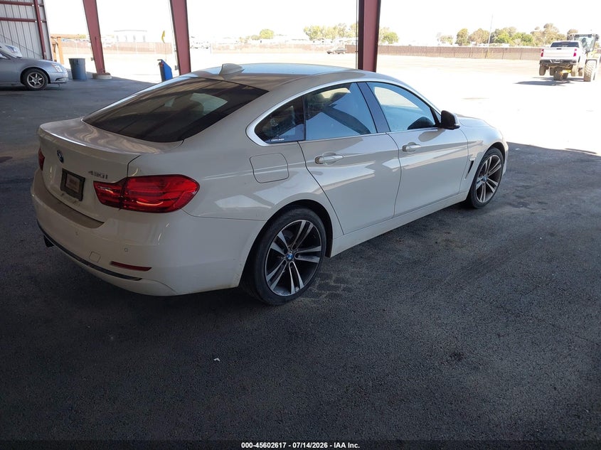 2017 BMW 4er VIN WBA4F7C53HG787140 IAAI salvage auction — NORMAL WEAR, Salvage Title, sold $525 on 2026-07-21 (photo 4)