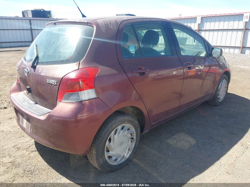 2010 Toyota Yaris VIN JTDKT4K34A5291766 IAAI salvage auction — NORMAL WEAR, Release Of Interest (Washington), sold $150 on 2026-07-28 (photo 4)
