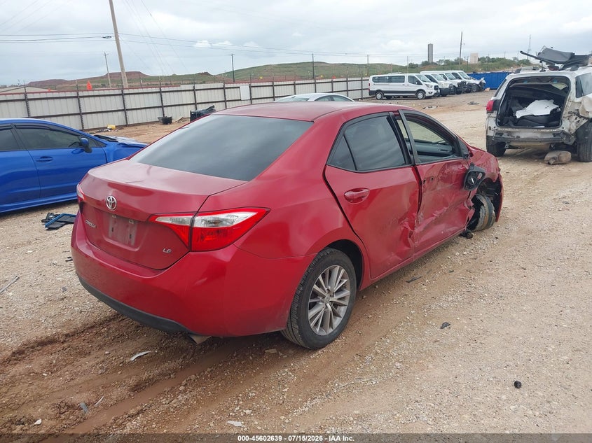 2016 Toyota Corolla VIN 5YFBURHE6GP446865 IAAI salvage auction — SIDE, Clear (California), sold $1,450 on 2026-07-30 (photo 4)